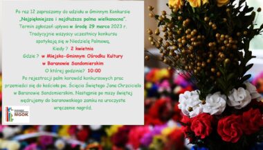 Zdjęcie dla artykułu Wielkanocne palmy i kiermasz