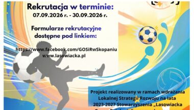 Zdjęcie dla artykułu Zaproszenie do udziału w rekrutacji na zajęcia sportowo – rekreacyjne